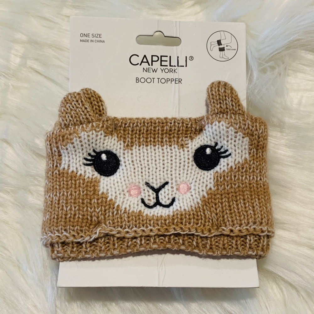 Llama boot topper
